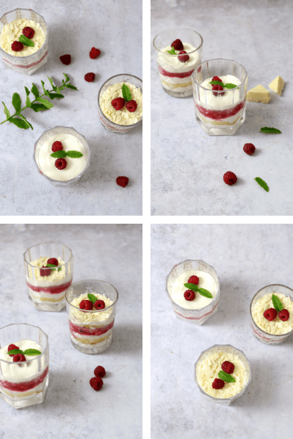 Himbeer Quark Dessert im Glas | bäckerina.de