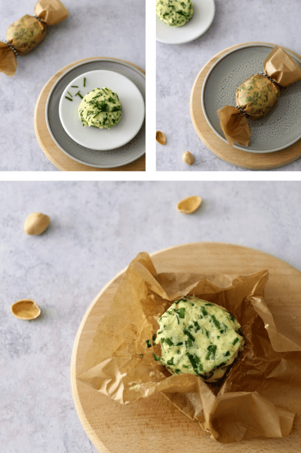 Frühlingshafte Schnittlauchbutter mit Zitrone &amp; Parmesan - Bäckerina