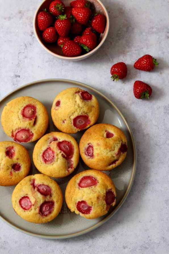 Erdbeer Muffins Rezept Thermomix | bäckerina.de